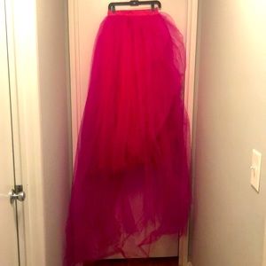 Pink full tutu skirt very long